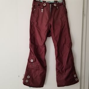 686 Women's ACC Stiletto Snowboarding Pants Deep Burgundy size small
